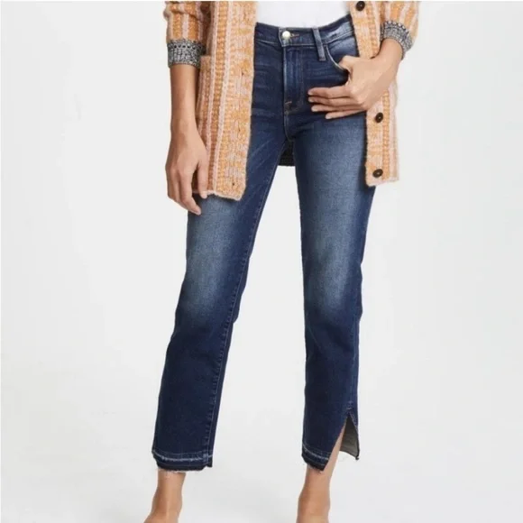 FRAME Le Nouveau Straight Side Slit Denim 27 *Sample - Picture 1 of 9